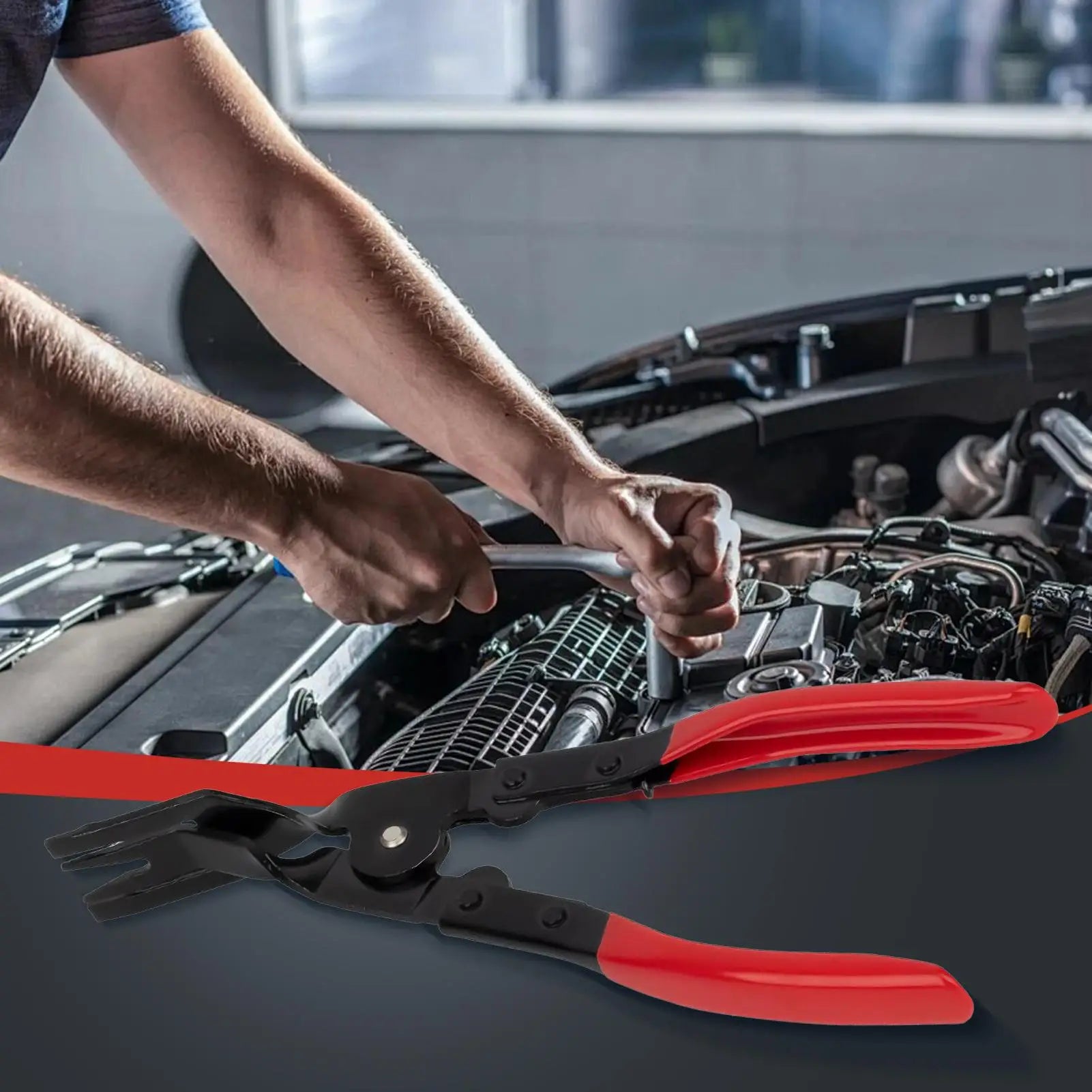 Car Trim Clip Removal Pliers Clip Pliers Fastener Removal Tool Ergonomic Tools Multifunctional Puller for Maintenance Truck Auto Qme