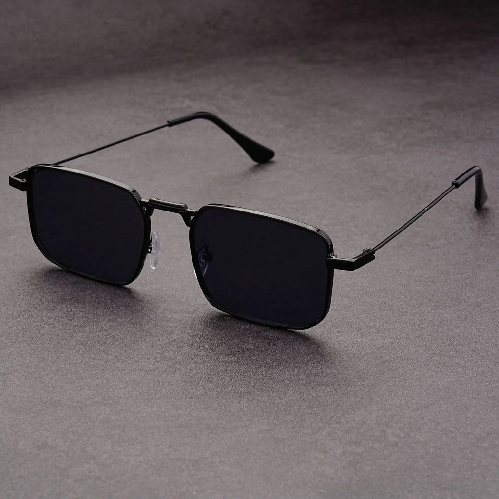Fashion Rectangle Sunglasses Men Women Vintage Square Driving Sun Glasses Brand Square Sun Glasses for Men Shades Female Eyewear Qme BK