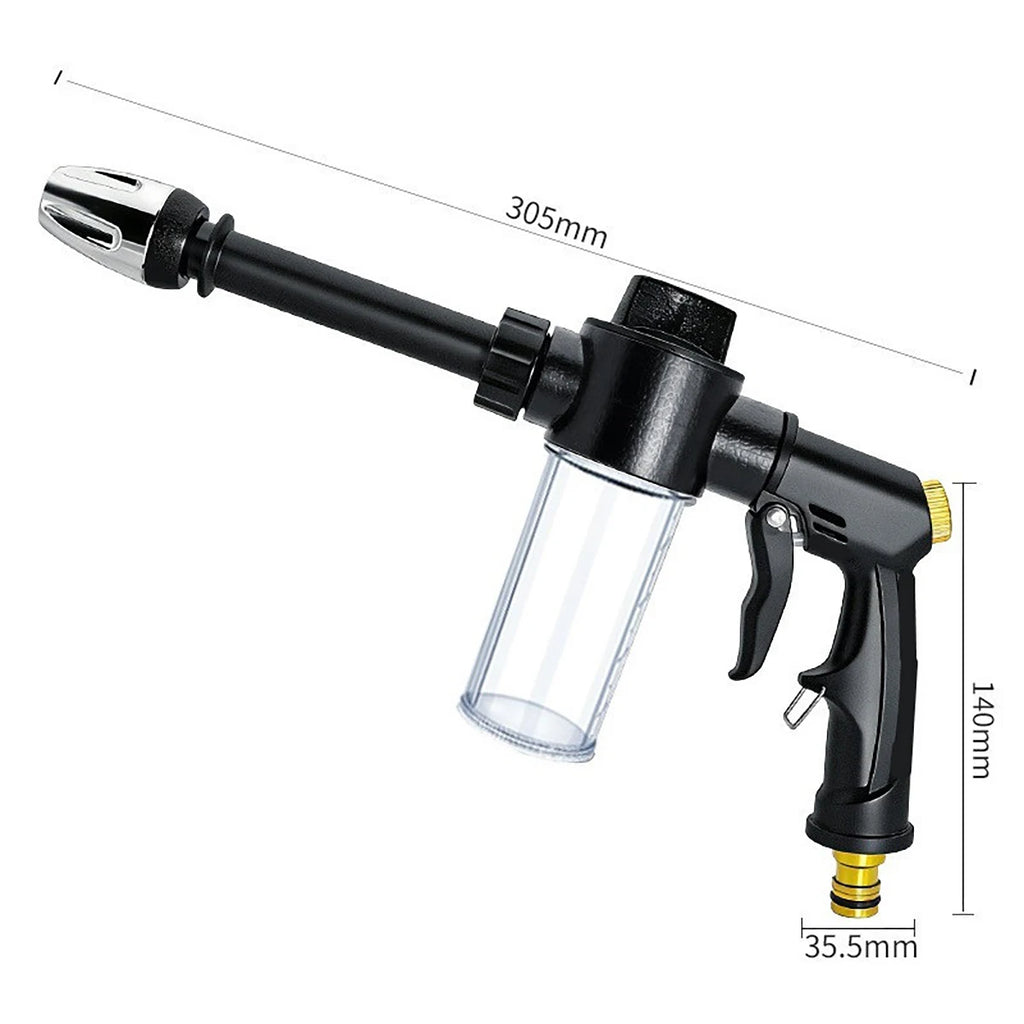 Pressure Car Washing Spray Gun Foam Bottle Multi-function Water Qme black