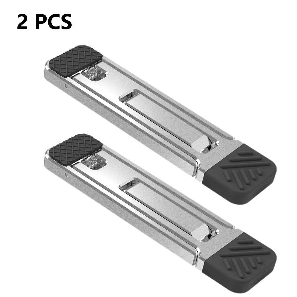 Portable Laptop adjustable Stand Notebook Support Computer Bracket Macbook Air Holder Accessories Foldable Lap Top Base For Pc Qme 2pcs Sliver