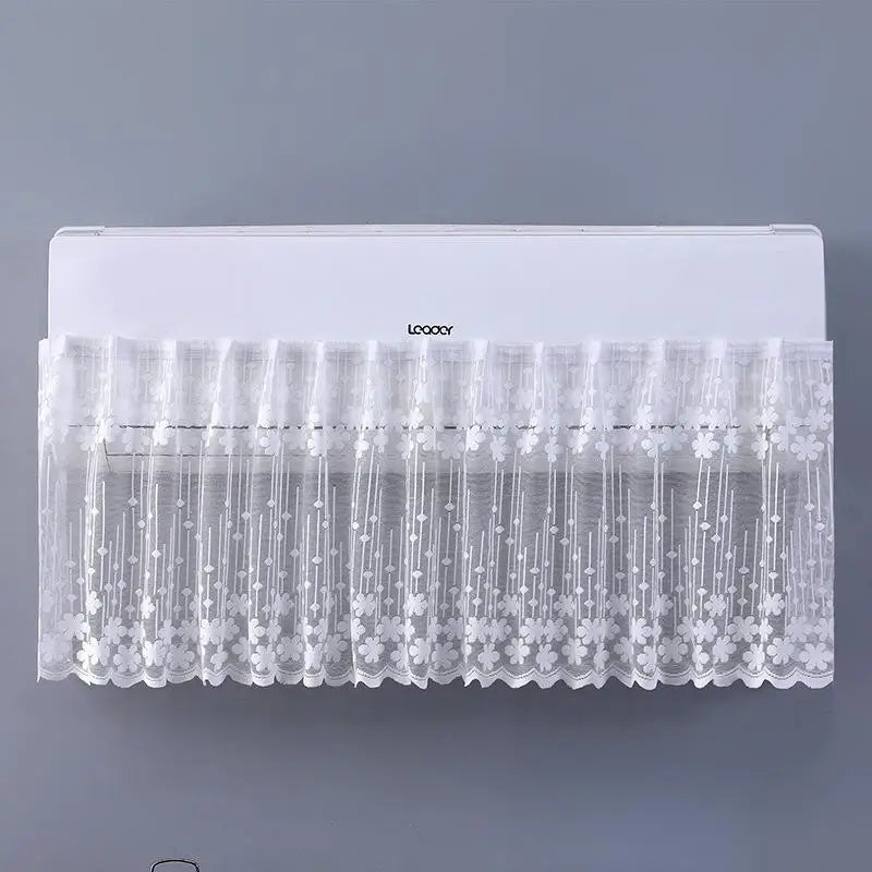 Lace Embroidery Flower Bedroom Curtain Windproof Dustproof Anti-UV Qme