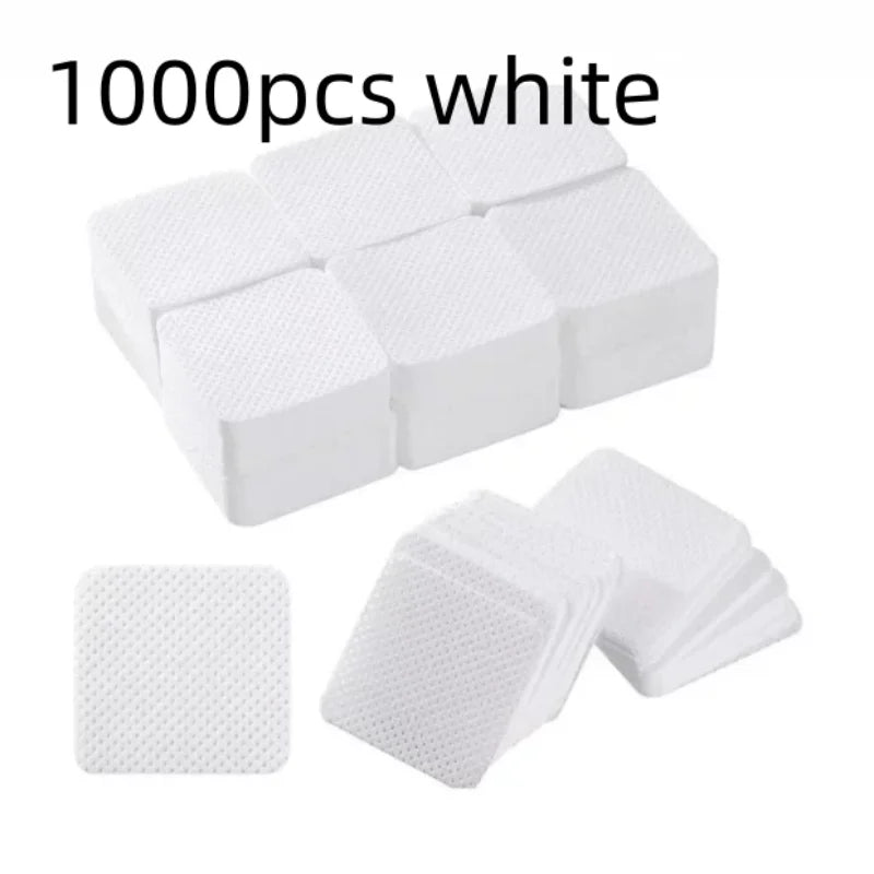 Wipes Napkins Remover Gel Plum Blossom Shape Nail Wipes Nail Manicure Pedicure Pads Art Cleaning Tools Tips Nail Polish Remover Qme 1000pcs white