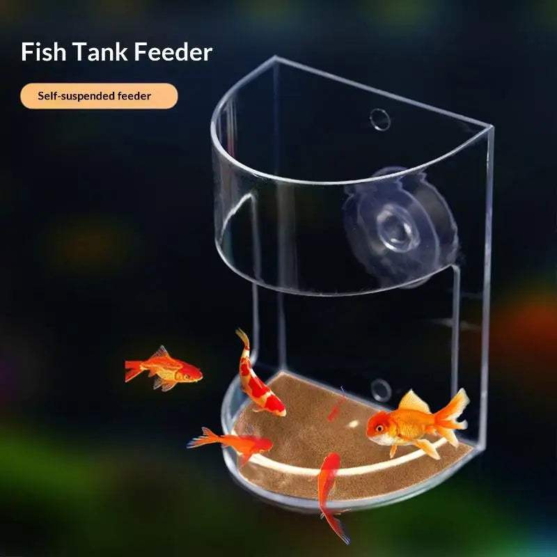 1 3 Fish Tank Station Circle Aquarium Accessory Suction Cup Floating Qme