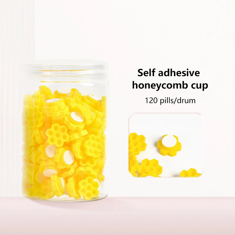 Box Self Adhesive Eyelash Extension Glue Cups Delay Cup Grafting Qme Yellow