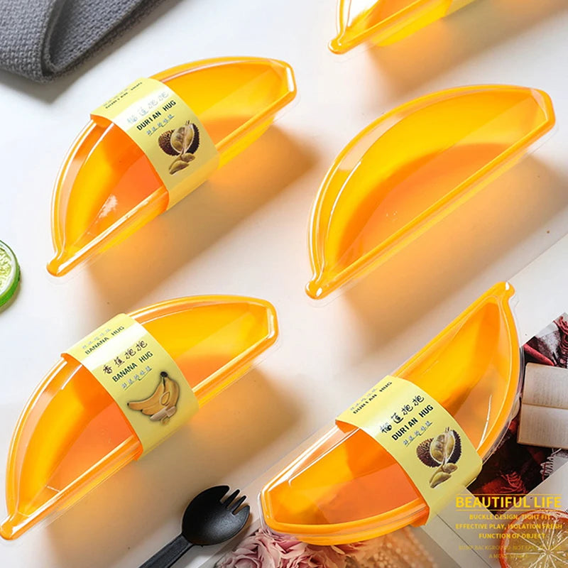 Mousse Cake Box 50 Sets Cup Lid Banana Banana-shaped Dessert Qme