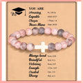 Ladies’ Exquisite Beautiful Different Colors Bead Combination Bracelet Fashion High Quality Alloy Small And Versatile Bracelet F Qme Pink
