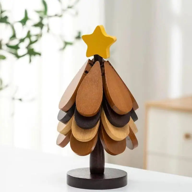 Tree Insulation Mat Solid Wood Dining Table Anti Scalding Pot Qme B1