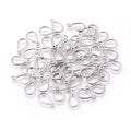 200pcs Tarnish Resistant 304 Stainless Steel Open Frame Pendants, 12x7x0.8mm for Necklace Bracelet Jewelry Making Qme Default Title
