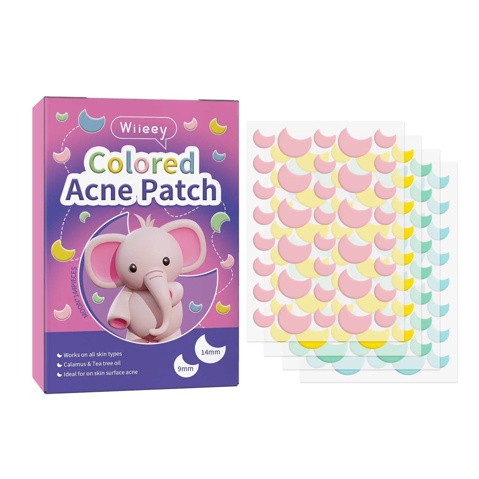 Star Pimple Patch Acne Colorful Invisible Removal Skin Care Stickers Qme Moon CN