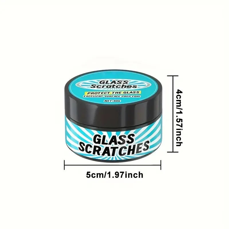 30ML Glass Scratch Repair Paste - Universal For Repairing Scratches On Car Windows, Bathroom Glass, Glasses, Lenses Qme