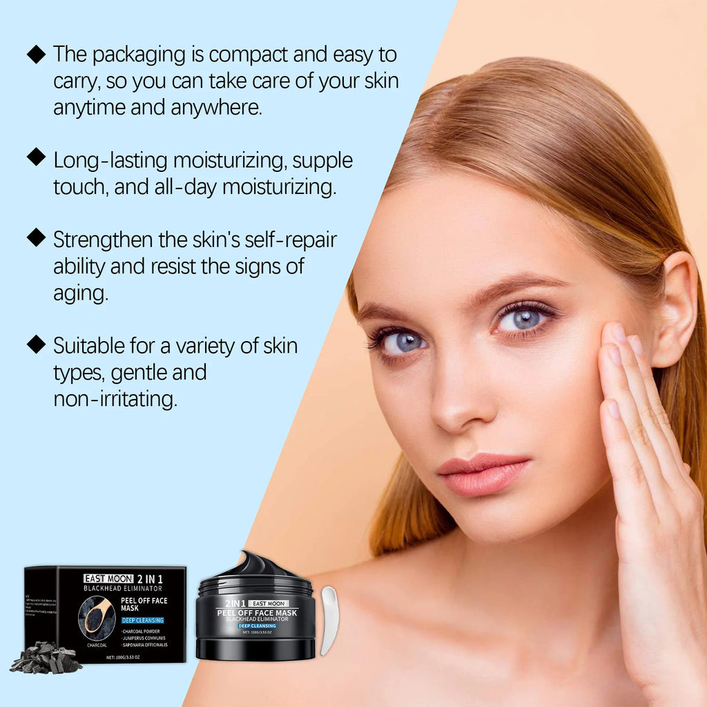 Bamboo Charcoal Blackhead Remover Mask Purifying Shrink Pore Deep Cleansing Oil Control Exfoliator Peel Mud Mask Skin Care Qme