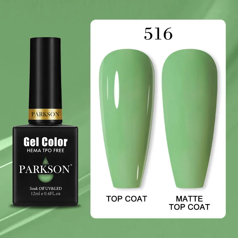 Parkson Colorful Nail Gel Polish Lacquer Soak Off UV LED Long Lasting Qme 516