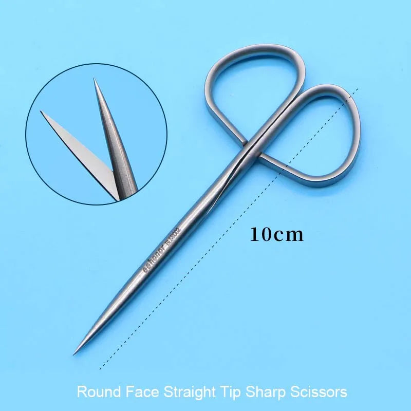 Twisted Handle Tissue Separating Scissors Peeling Eyelid Ophthalmic Qme