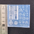 Exquisite Clock Gears 3D Silicone Nails Mold Manicure Design Tools Qme ONESIZE