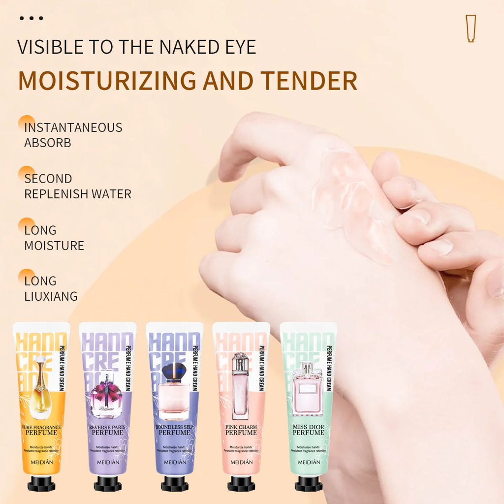 5-Pack Moisturizing Hand Cream Deeply Hydrating Long-lasting Qme