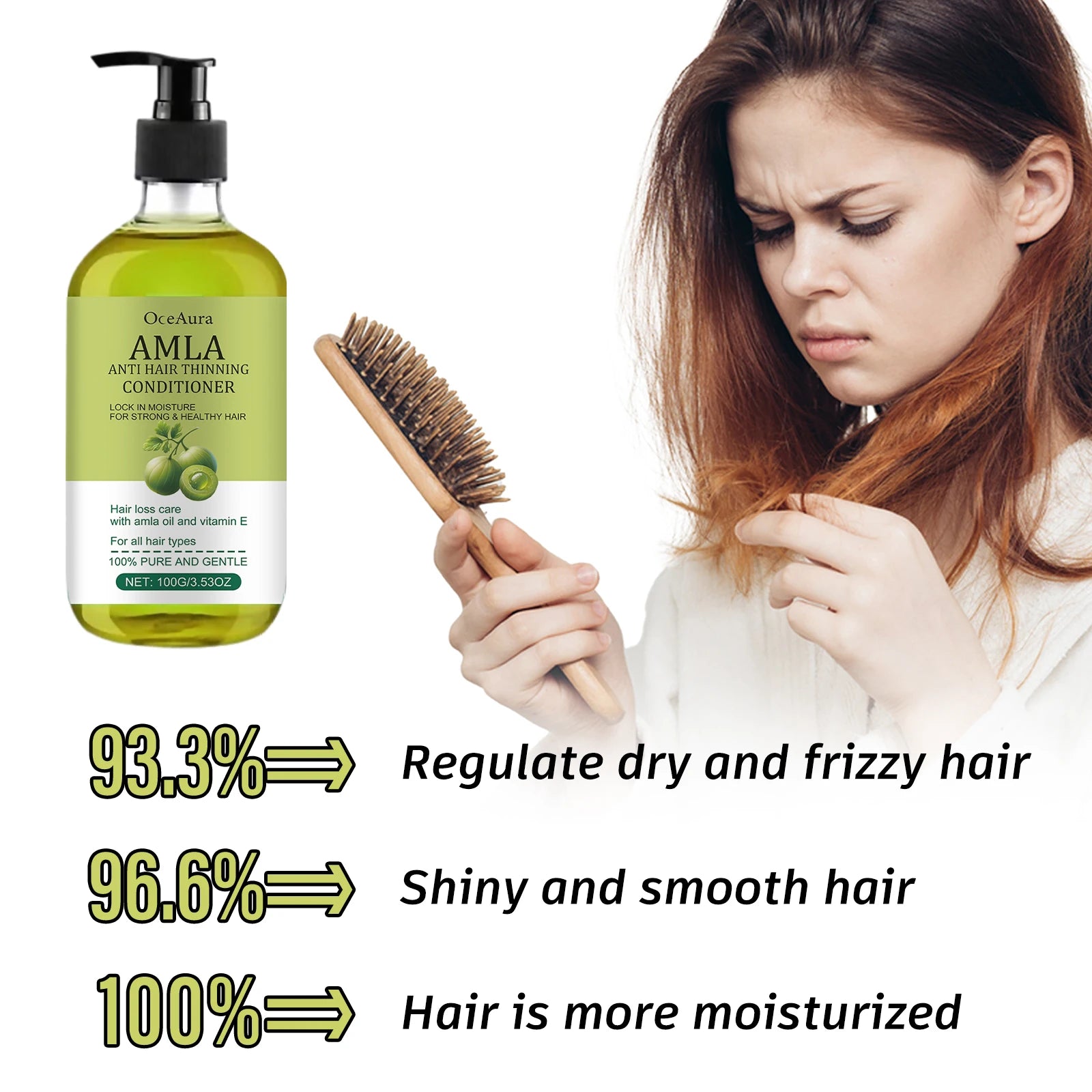 Amla Oil Smoothing Hair Conditioner Nourishing Moisturizing Repair Qme