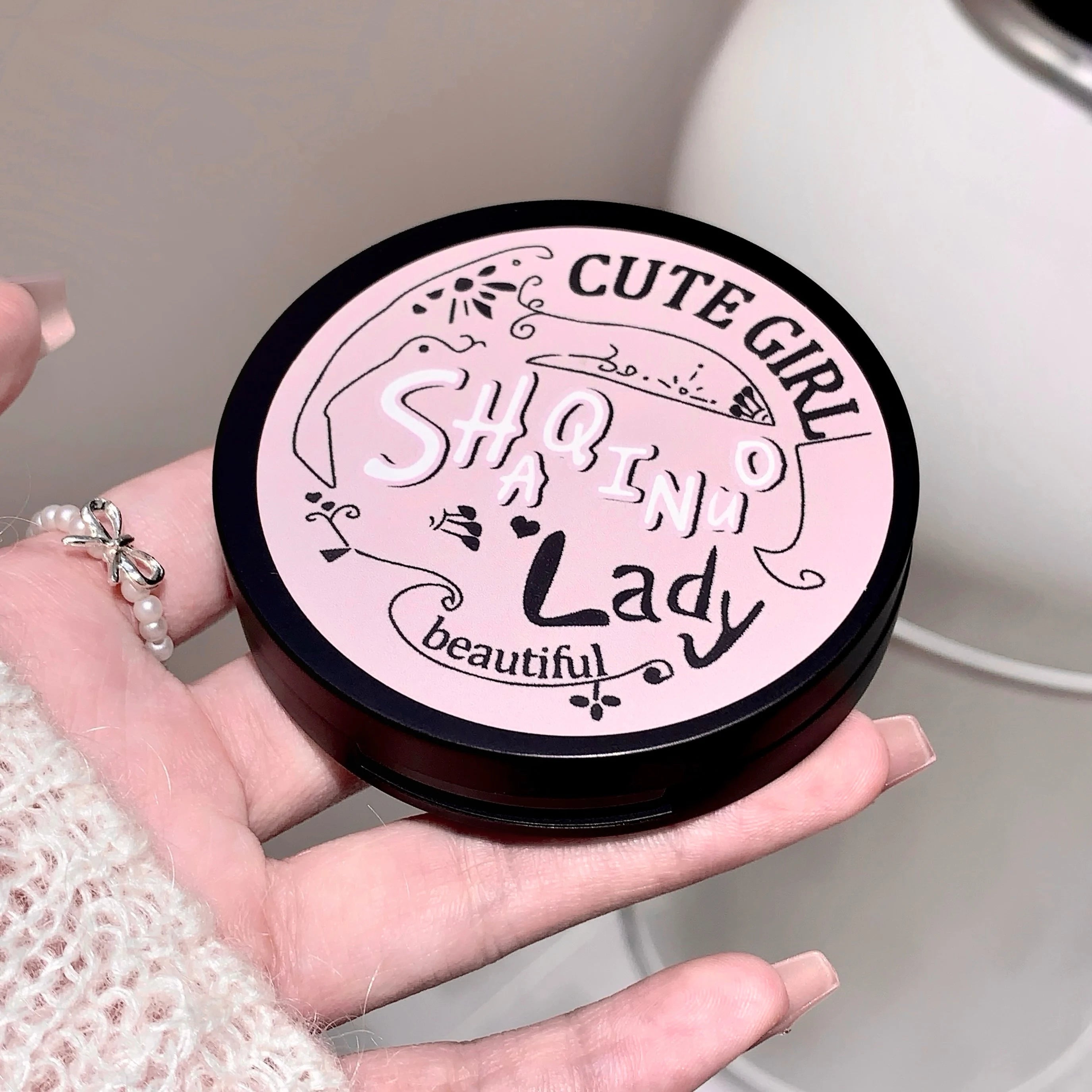 SHAQINUO Three-color Blush Matte Pearlescent Contouring Long-lasting Qme