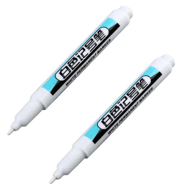 1 10 White Permanent Paint Marker Pens 0 7 Tip Waterproof Glass Stone