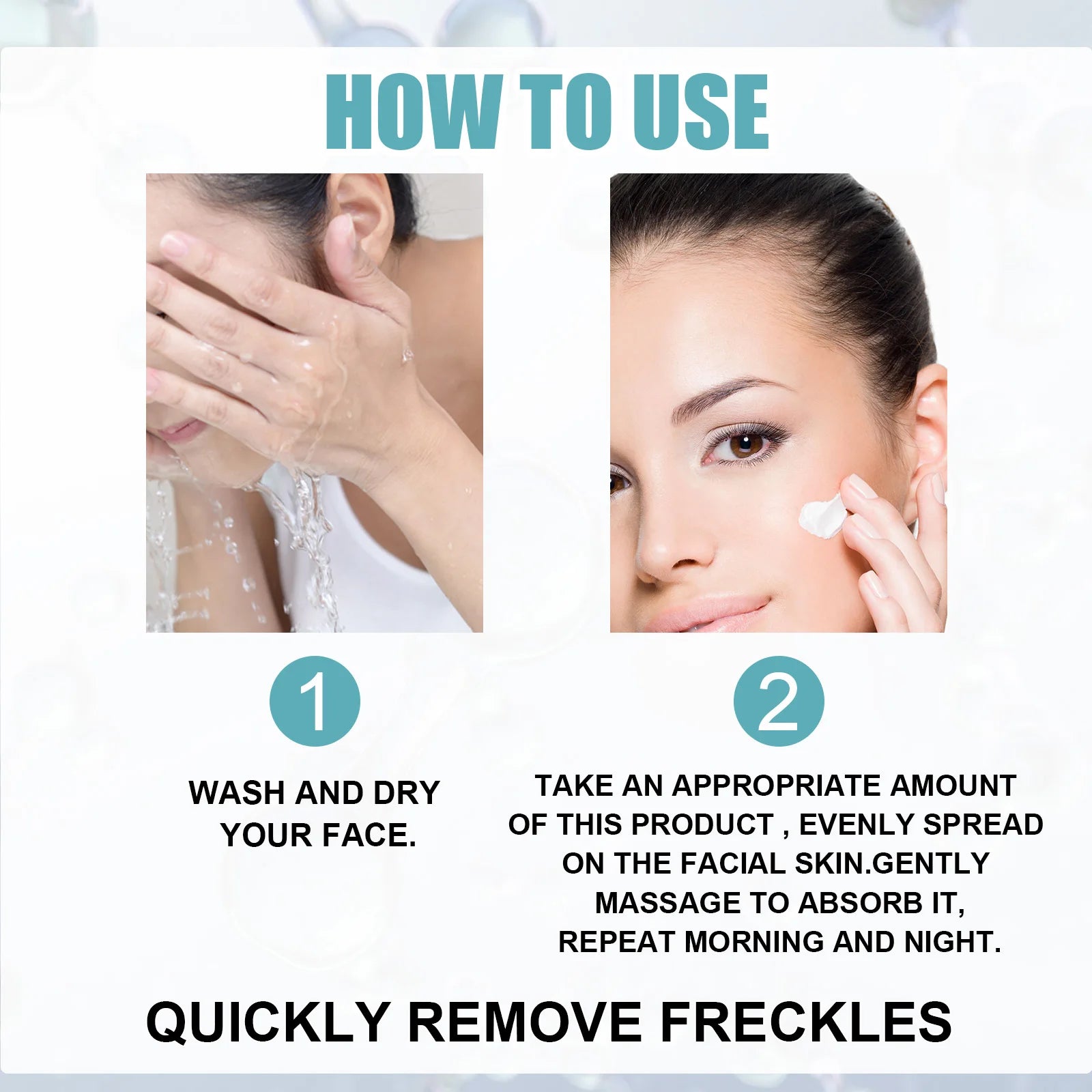 Freckle Whitening Cream Nicotinamide Fade Dark Spot Blemish Acne Mark Brightening Lightening Pigmentation Correction Cream Qme