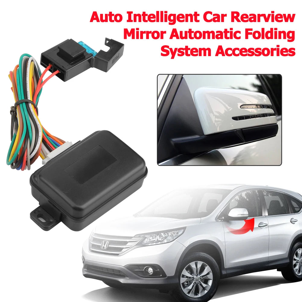 Car Side Rearview Mirror Automatic Folding System with Connecting Cable Automobile Parts Accessories Qme