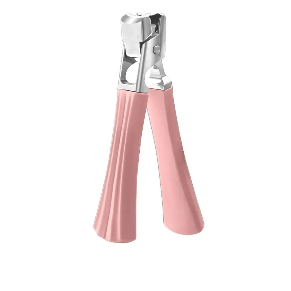 Professional Stainless Steel Nail Clippers Thick Hard Toenails Wide Qme Pink