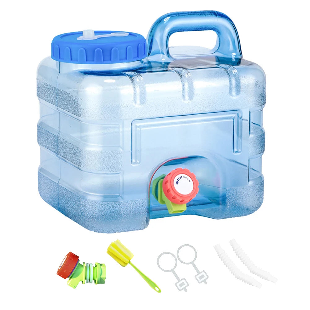 5L Water Container with Faucet Camping Water Container Portable Multipurpose for Outdoor Hiking Travel Emergency Qme 7.5L