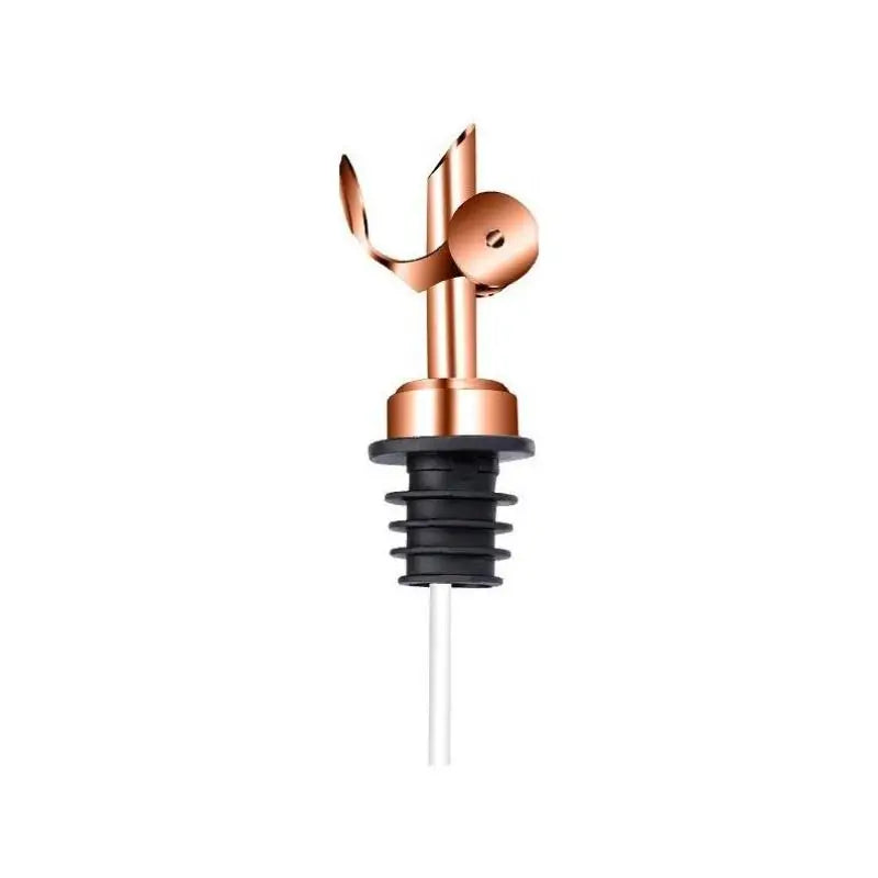 Stainless Steel Bottle Stopper Pourer With Funnel Stainless Steel Oil Bottle Stopper Leakproof Olive Oil Dispenser Cooking Tools Qme Rose Gold