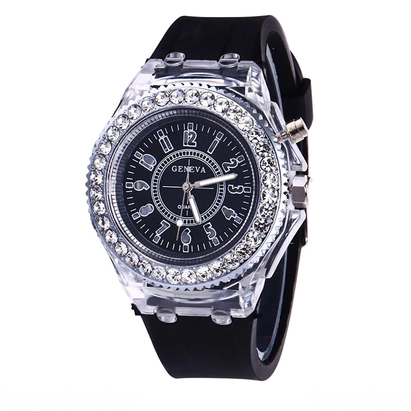 2026 Luminous Colorful LED Luminous Watch for Male and Female Students, Fluorescent Quartz Hand for Male and Female Students Qme