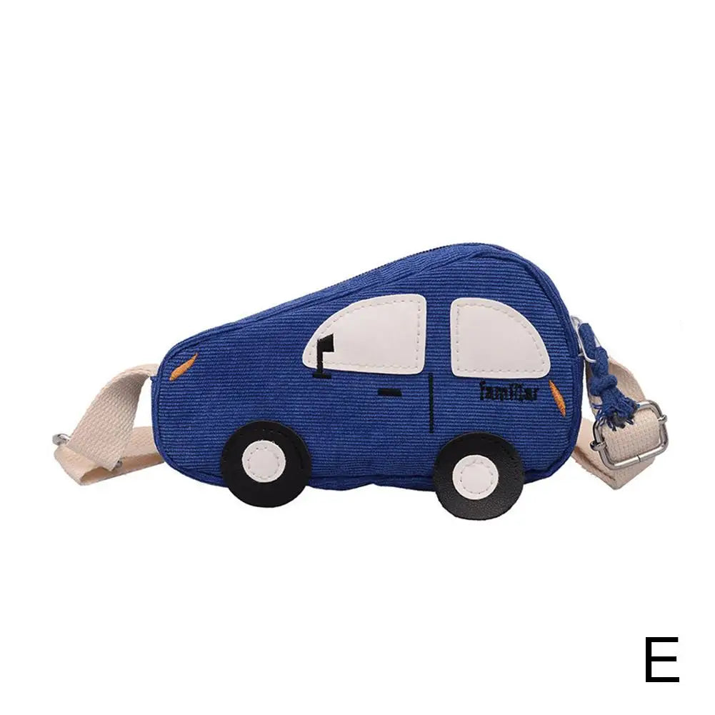 Fashion Mini Crossbody Bag Packet Children Baby Boys Girls Car Shoulder Bag Handbags Cartoon Pig Mini Coin Purse Qme Blue