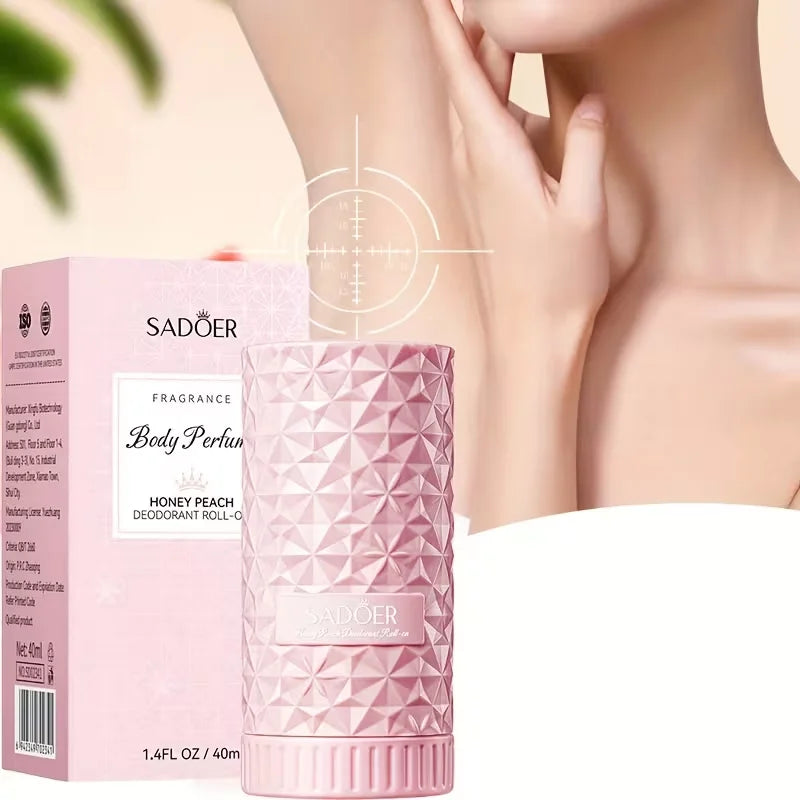 Peach Extract Body Perfume Roll-on Deodorant Long Lasting Fragrance Qme