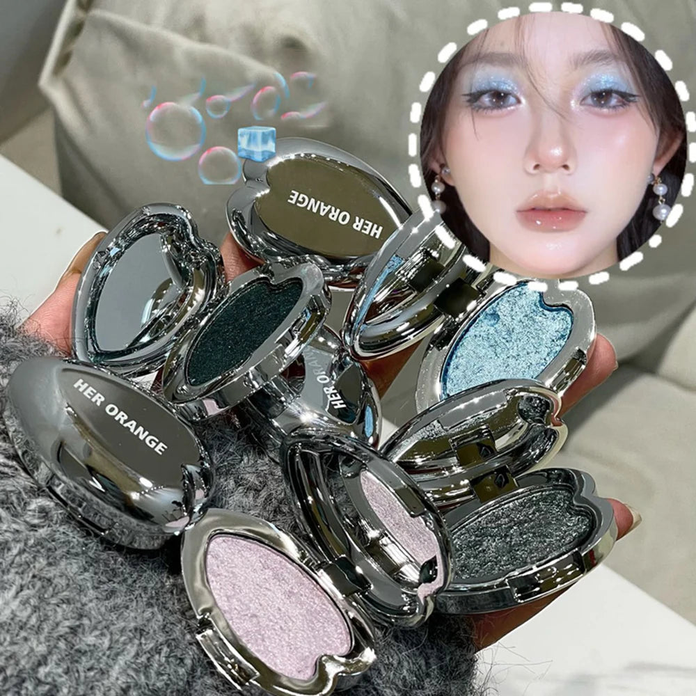 HERORANGE Loveheart Monochrome Highlighter Pearlescent Shawdow Qme