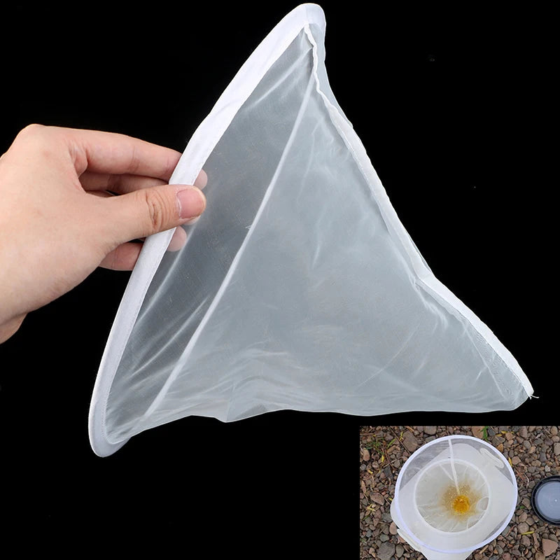 ^35CM Honey Strainer Net Ultra-fine Impurity Filter Cloth Beekeeping Tool Funnel Qme