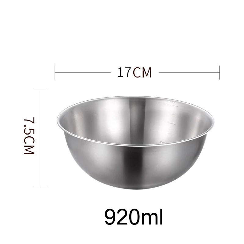 Kitchen Essentials Stainless Steel Bowl Scale Cooking Baking Food Qme