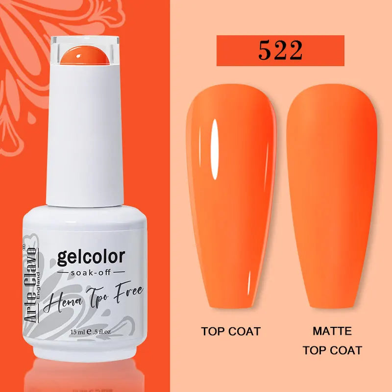 Arte Clavo Red Series Nail Polish Party Colors Gel Varnishes All