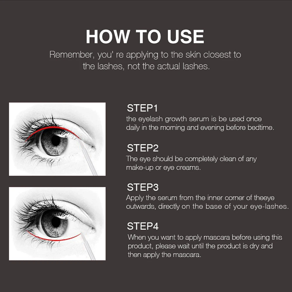 NATUHANA Eyelash Growth Serum Moisturizing Nourishing Essence Qme
