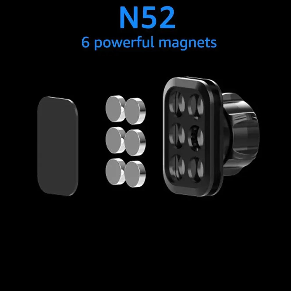 17mm Ball Head Magnetic Car Phone Holder Magnet Mount Mobile Cellphone Stand GPS Support Smart Phone Bracket Accessories Qme