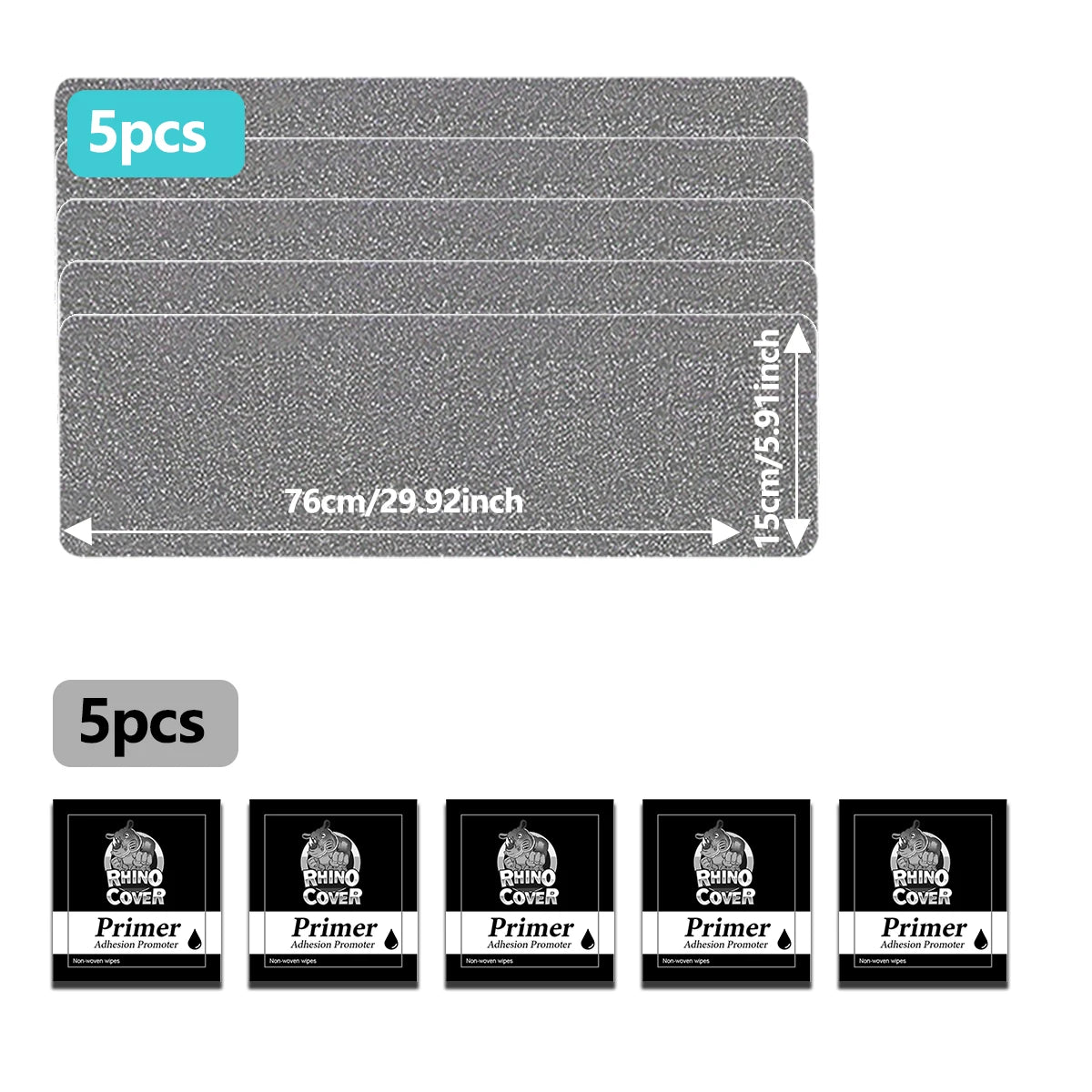Wear-resistant Heavy Duty Anti-slip Pedal Tape Protection Non-slip Stickers for Stairs Adhesive Tape Grey Qme 5pcs 76cm 15cm