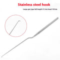 Stainless Steel Cerumen Hook Ear Pick Wax Shovel Spoon Hard Earwax Qme d