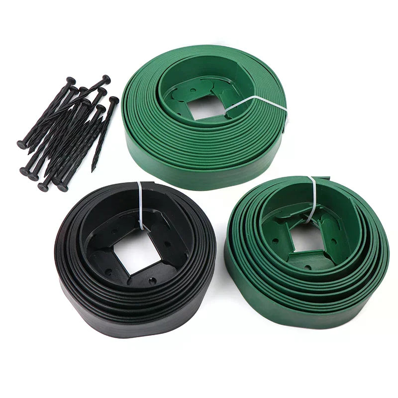 Durable Plastic L-Shaped Isolation Belt, Tree Ring Retaining Board, Lawn Greening Root Wall Qme
