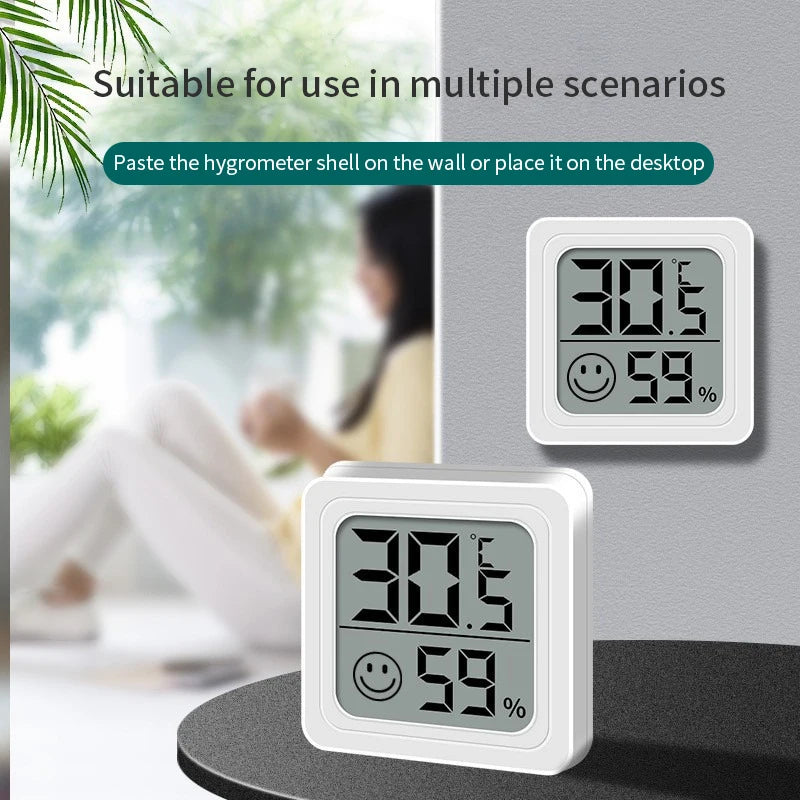 LCD Digital Thermometer Hygrometer Indoor Room Electronic Temperature Qme