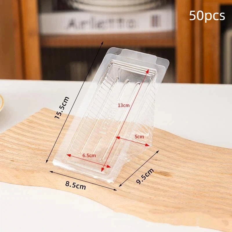 Disposable Triangular Sandwich Box Transparent Plastic Takeaway Qme A