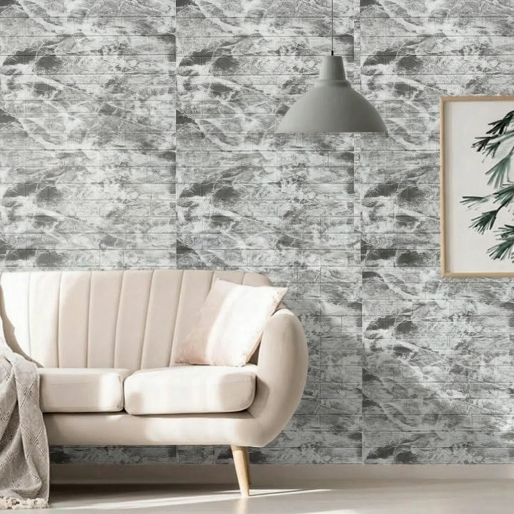 1- 70 Brick Pattern Foam Wall Sticker Wallpaper Self Adhesive 3d Qme retro grey 70CMx8M