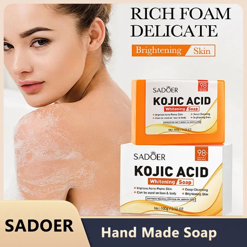 SADOER Hand Made Soap Body Cleaning Lightening Dark Underarm Leg Qme