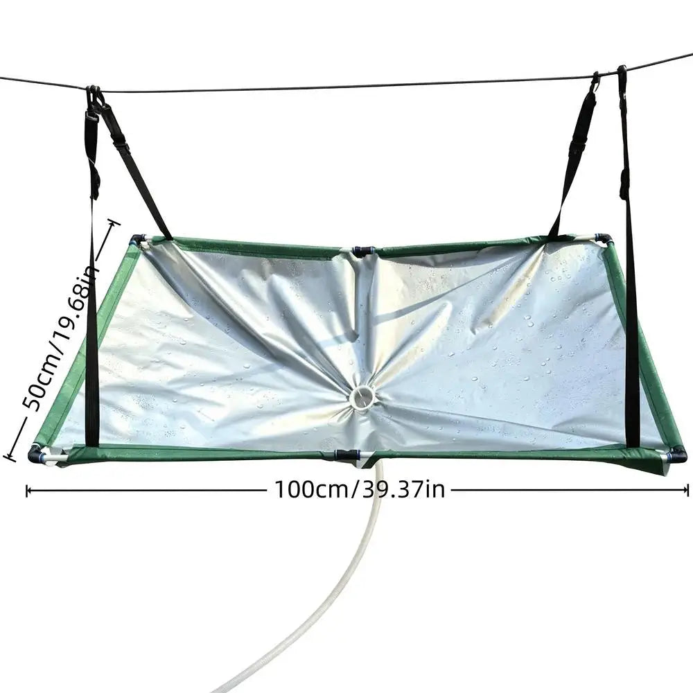 Rain Collector for Garden Water Harvester Cloth with Hose Rain Catcher Filter for Lawn Outdoor Backyard Garden Balcony Camping Qme as shown