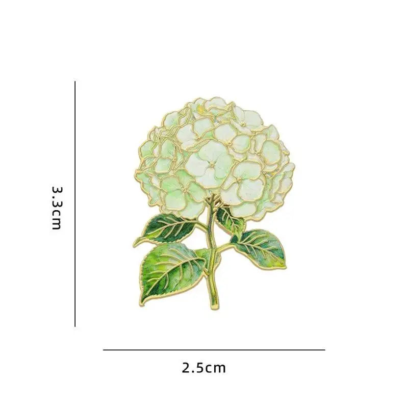 1/4Pcs Assorted Elegant Botanical Enamel Flower Pins Plant Lapel Brooches for School Uniform Decor Students Birthday Gift Qme A3