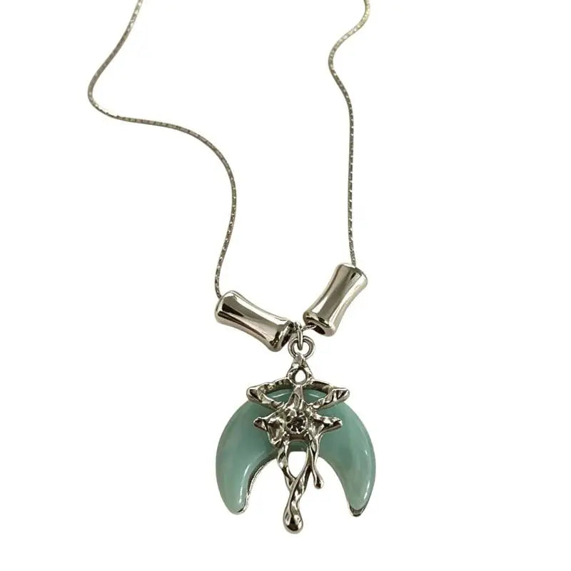 Adjustable Pendant Necklace Exquisite Fairy Design Tarnish Resistant for Women Daily Wear Cocktail Party Holiday Gifts Qme