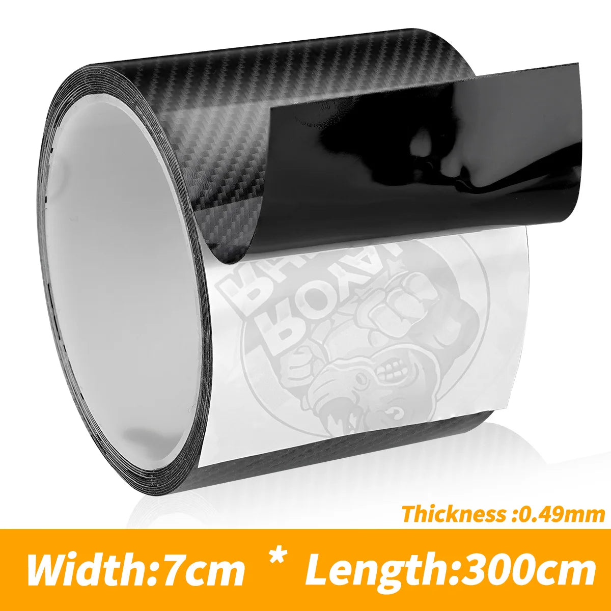 5D Carbon Fiber Car Door Sill Stickers Scratchproof Auto Bumper Strip Protect Tape - Durable Car Stickers for Vehicle Protection Qme 7cmX300CM
