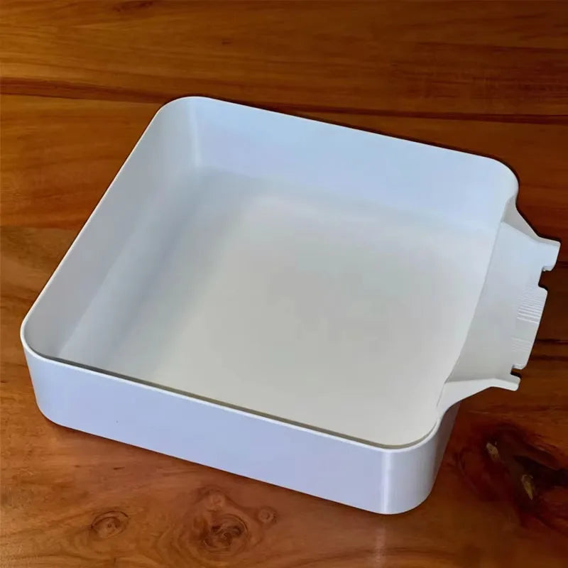 1 Washing Machine Drain Water Collection Tray, No Overflow, Lint Filter and Foreign Object Collection Drip Tray, Clean Laundry Qme White