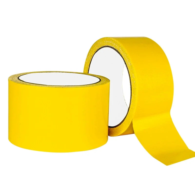 Multicolor DIY Super Sticky Cloth Duct Tape Carpet Binding Floor Waterproof Heavy Duty Industrial Adhesive Tape Repair Bundles Qme Yellow 1Roll 20M 50mm
