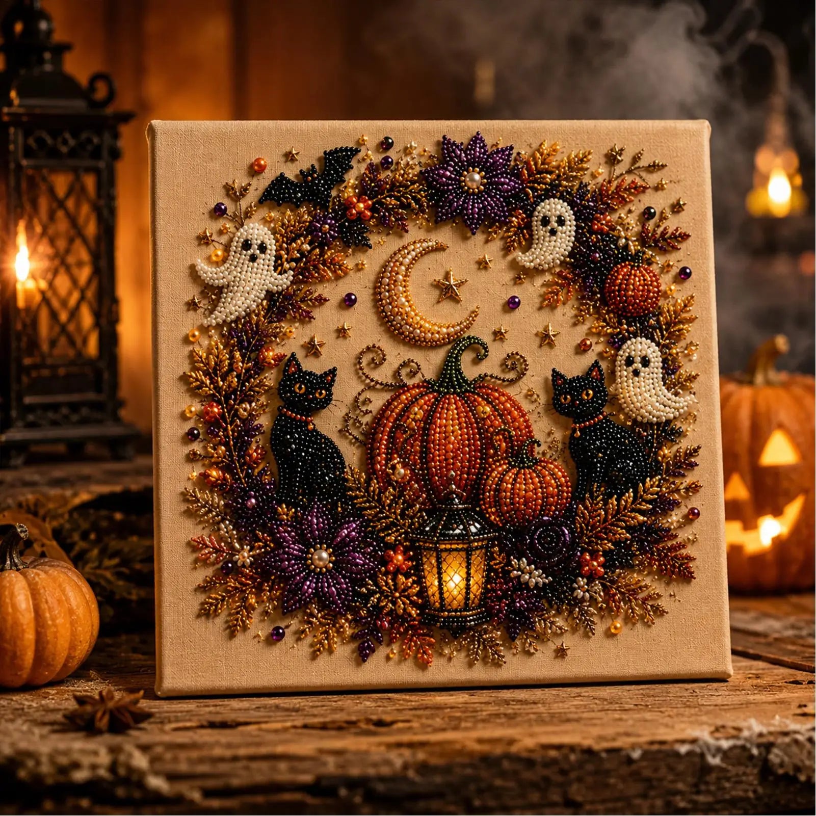 Pearl Art Cute Spooky Home Decor Crafts Halloween Ghost DIY Office Qme